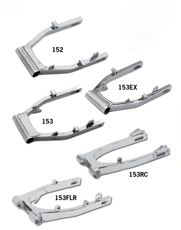 Custom & Stock Replacement Swingarms For Harley & Paughco Frames