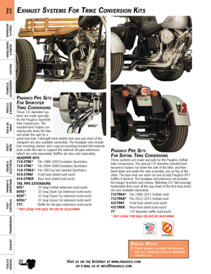 Exhaust Systems For Trike Conversion Kits
