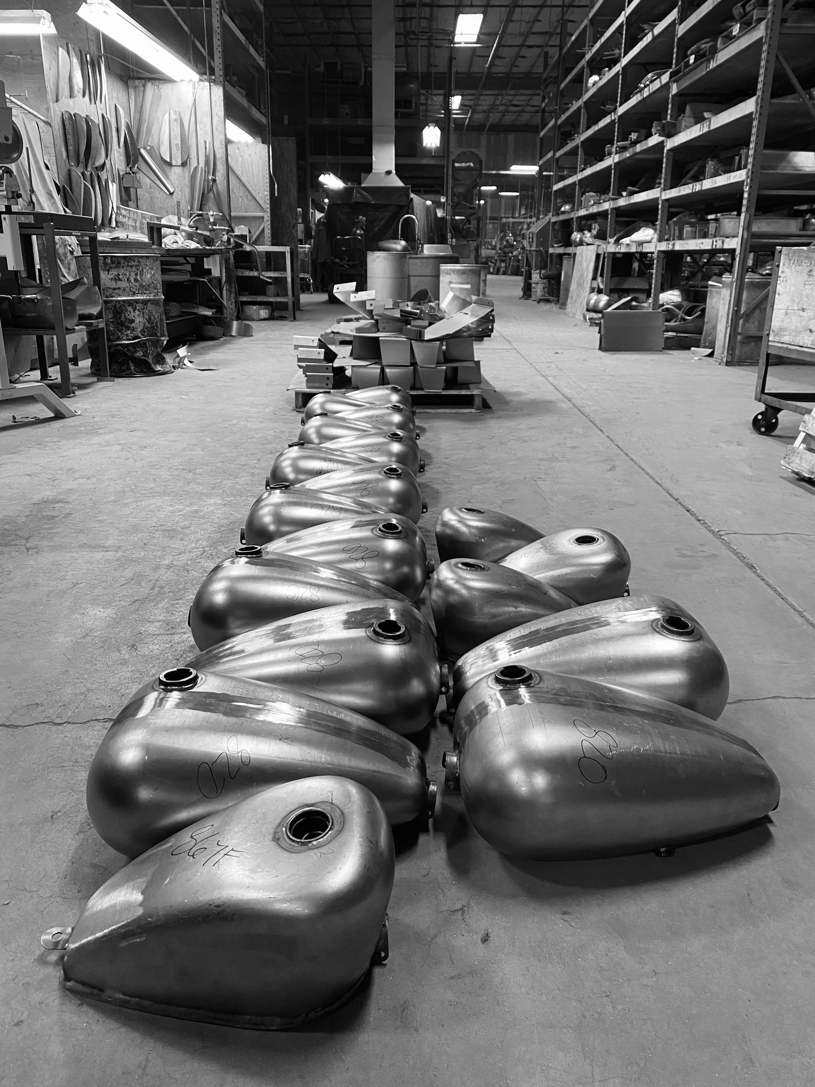 Paughco Custom Gas tanks Oil tanks for Harley Davidson Motorcycles and Choppers