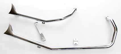 Upsweep Shotgun Exhaust Systems For 1986 - 2003 Rigid Frame Evolution Sportsters