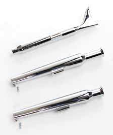 Upsweep Shotgun Exhaust Systems For 1986 - 2003 Rigid Frame Evolution Sportsters