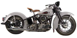 Knucklehead Crossover and Shotgun Headpipes For 1936 - 1947