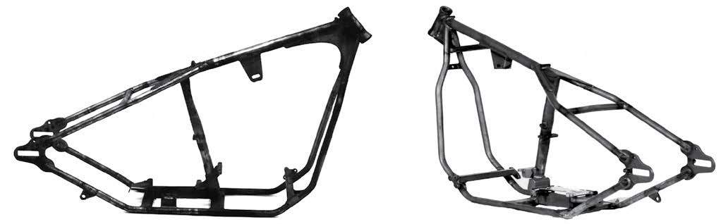 Paughco Rigid Straight Leg Frames for Softail 5 Speed Trans Belt Drive
