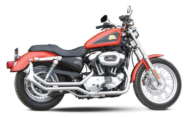Side by Side Upsweep Fishtails For 2004 - 2017 Rubber Mounted Sportsters
