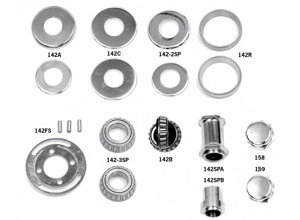 Fork Stem Bearings, Covers And Cap Nuts For Big Twins And Sportsters