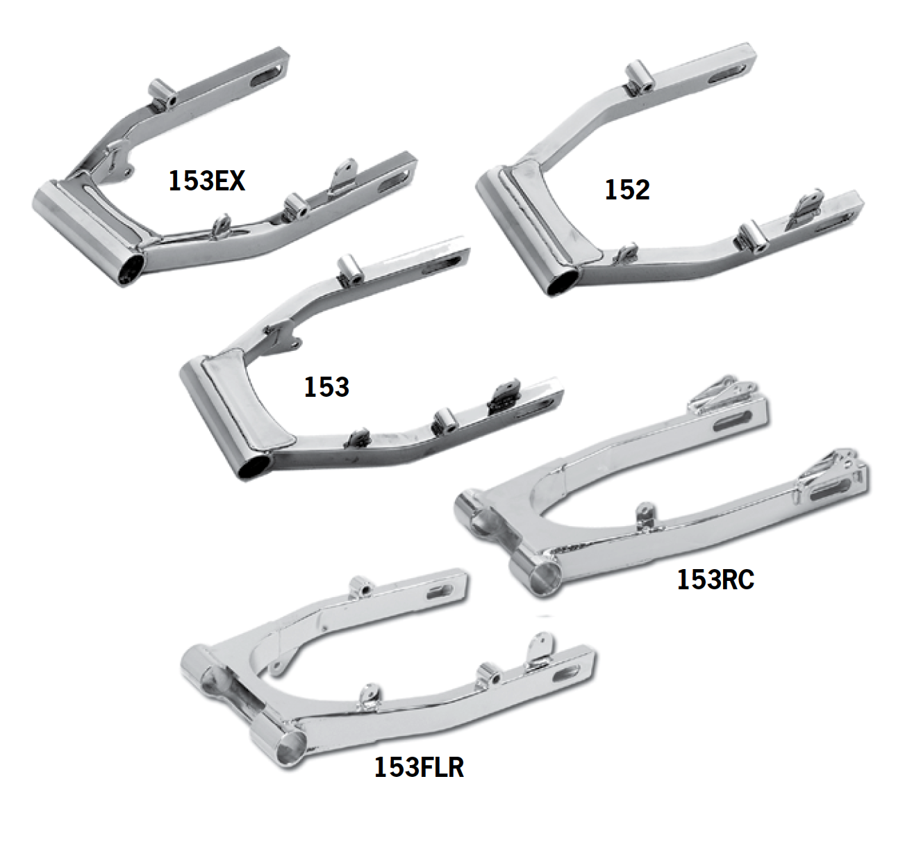 Stock Replacement And Custom Swingarms For HD And Paughco Frames