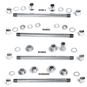 Axle Kits For Paughco Wide Tapered Rear Leg Springers