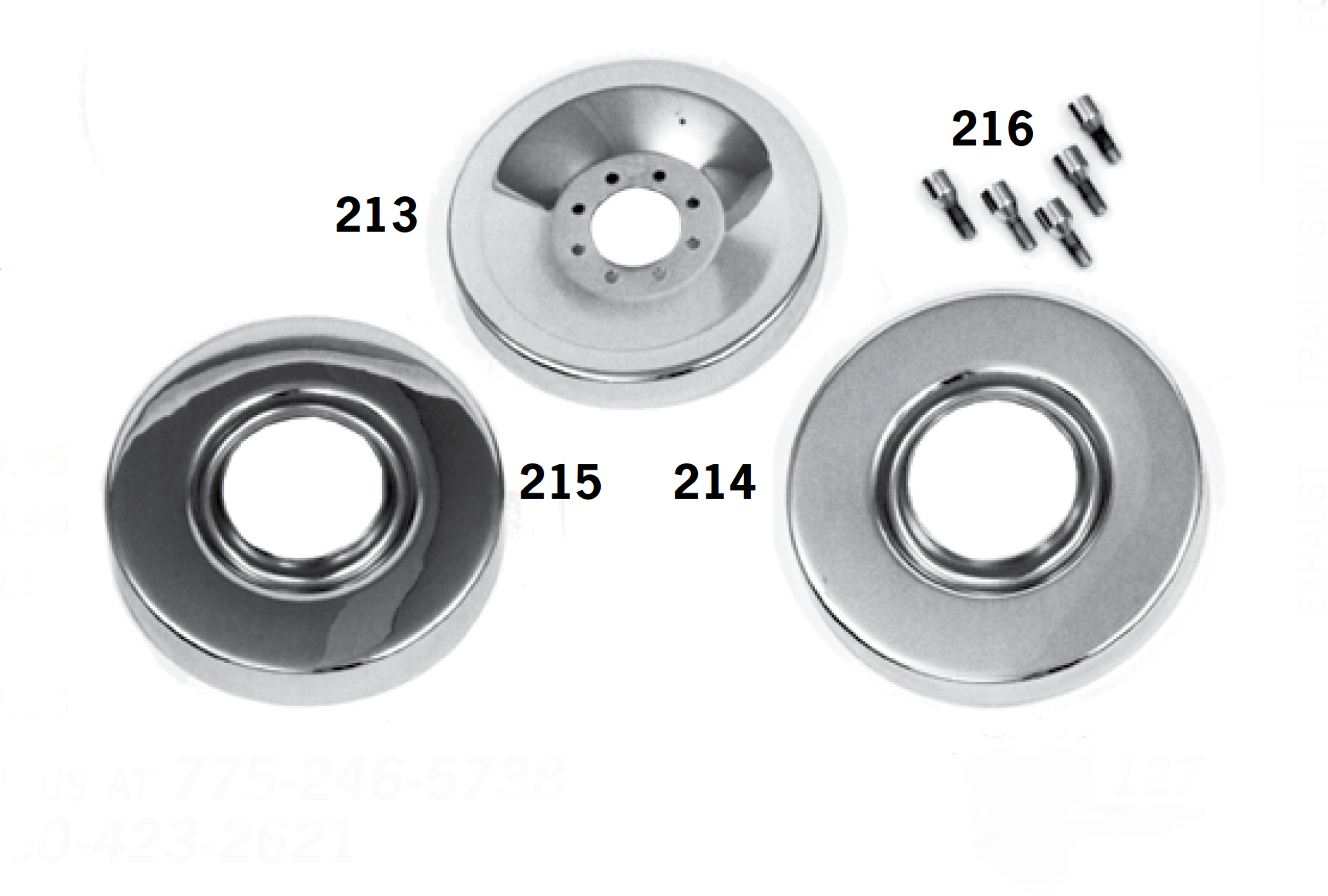 Chrome Brake Drum Covers & Hardware