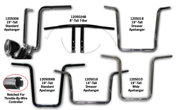 1¼" Apehangers And T-Bars