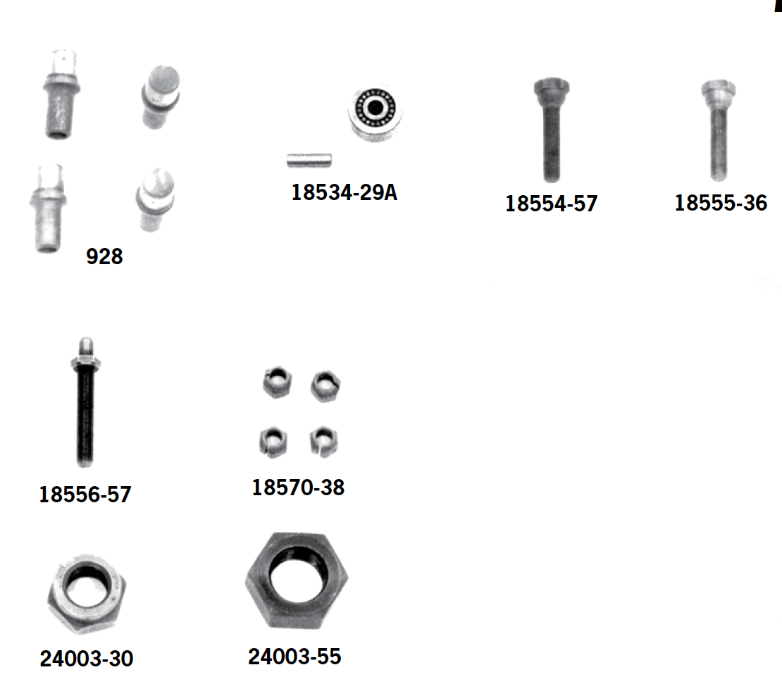 Tappet Components And Engine Nuts