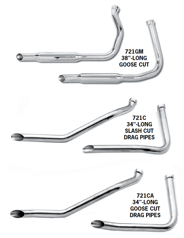 Panhead Exhaust Systems For 1948 - 1964
