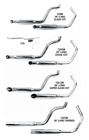 Staggered Dual Pipe Sets For 1979 Sportsters