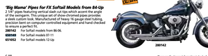 650149- 'Big Mama' Pipes for FX Softail Models from 84-Up