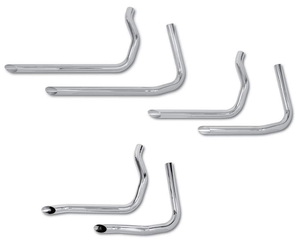 Staggered Dual Drag Pipes For 1936 - 1947 Knuckleheads