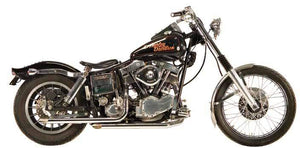 Shovelhead Staggered Dual Exhaust Systems For 1966 - 1969